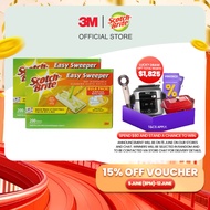 3M™ Scotch-Brite™ Easy Sweeper Dry Disposable Cleaning Cloth Refills, 200 pcs/pack, For Easy Sweeper