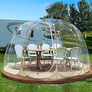 Folding Outdoor Transparent Tent, Portable Pvc Bubble Tent, Waterproof, Pop-up Star Tent, Bubble Tent, Octagonal Stand Support, Door Curtain Can Be Retracted