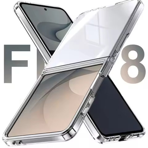 Ultra Thin Transparent Case for Samsung Galaxy Z Flip 8 7 6 5 4 7FE flip8 flip7 flip6 Flip5 Hard PC 