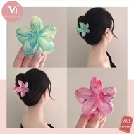 Large egg shaped flower hair clip hair accessory for girls, claw clip shark clip beach photography T