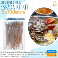 Dried Fish ESPADA KITKIT Espada Thin Fish ( 100g/200g/500g/1KG ) Sun Dried Fish Quality Taste Dried 