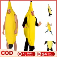 Unisex Banana Fruit Costume Adults/Children Sexy Banana Costume Funny Novelty Halloween Christmas Pa