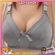 LFM_Bra Plus-Size B/C FULL CUP 3-Hook  ANNAH  Wireless Bra 34~50 / Bra Penuh Tutup Tanpa Dawai Pakai