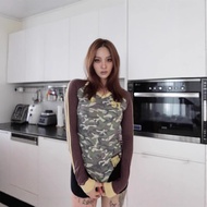 Badblood Nadja Reversible Jersey Top - Leopard/Black