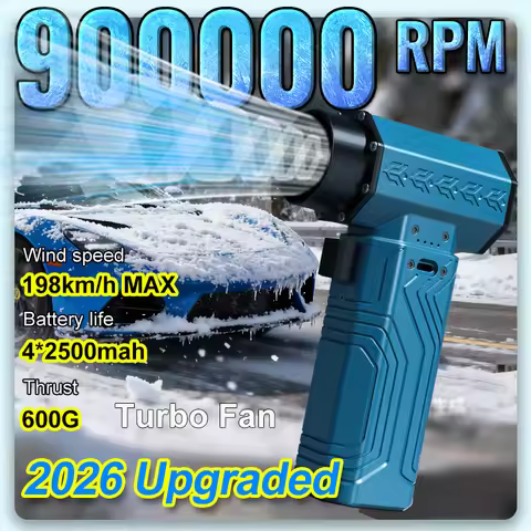 New 900000RPM Powerful Air Blower 10000MAH 600g Thrust 198km/h Wind Brushless Mini Turbo Fan Duster