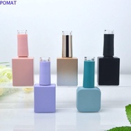 POMAT Nail Polish Bottles, 10ML 15ML With Brush Nail Gel Bottles, Reusable Empty Beauty Glass Nail O