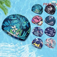 PRESTON Swimwear Hats Sports Unisex Long Hair Sports Swim Pool Calico Swim Cap Diving Hat Ear Protec