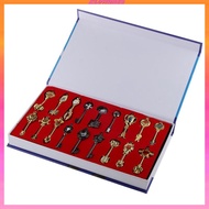 [Kloware2] Set of 18pcs Fairy Tail Lucy Celestial Spirit Gate Keys Necklace Pendant