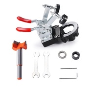 1set Hinge Hole Drill Guide Bor Engsel Sendok 35mm Alat Bor Engsel Sendok Jig Engsel Sendok