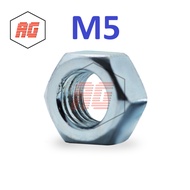 HEX NUT / WHITE HEX NUT M5