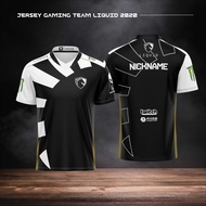 0d309 Jersey T-Shirt Gaming Team Liquid LOGO Customized Team Clothes 3D Print Casual Women/Man Free 