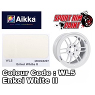 [Sport Rim Paint WL5 ENKEI WHITE II] AIKKA Sport Rim 2K Paint DIY Cat Tin Spray Sport Rim Cat Kereta