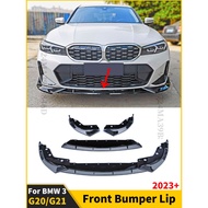 Front Bumper Lip Lower Chin Splitter Facelift Tuning For BMW G20 G21 3 Series 2023 2024 330i 320d M3