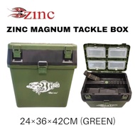 ZINC MAGNUM TACKLE BOX GREEN 24×36×42CM