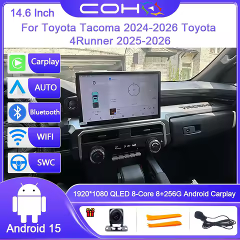 14.6 Inch For Toyota Tacoma 2024-2026/Toyota 4Runner 2025-2026 Car Multimedia Player Gps Radio Andro