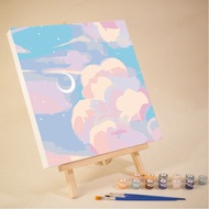 LK.DIY981 Paint By Number Painting Size 20x20cm Stretched Wooden Frame DIY Artwork Picture View ️