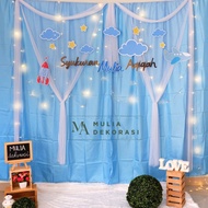 Dekorasi Backdrop Aqiqah Khitan Syukuran 4 7 Bulan Ulang Tahun