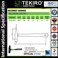 Palu Masinis 200 ~ 300 gr / Machinist Hammer / Godam / Martil Pukul TEKIRO ( Tumpul dan Lancip )