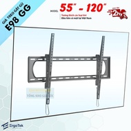 ErgoTek E98 GG 55 - 120 inch Nodding Tv Mount - Tv Mounting Frame Adjustable Tv Tilt 10 Degrees