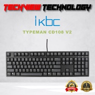 IKBC TypeMan CD108 V2 108 Keys Mechanical Keyboard - Black PBT Keycaps - CherryMx Blue/Brown/Red/Sil