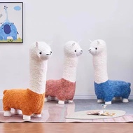 Alpaca stool, sofa stool, living room balcony shoe changing stool