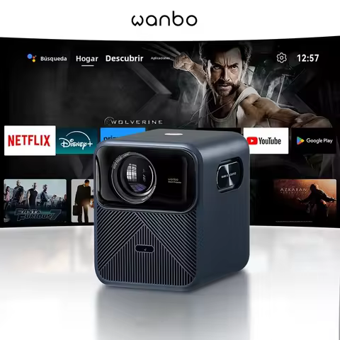 Wanbo Mozart 1 Pro 2025 4K 1200 Ansi Projector Google TV 1080P HDR10 MEMC HDMI 2.0 Sealed Beam Proye