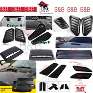 💥SCOOP💥 Universal Car Decorative Air Flow Intake Hood Scoop Vent Bonnet Cover Decorative  Myvi, Axia