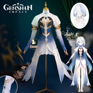 Focalors Furina Cosplay Costume Wig Dress Up God
