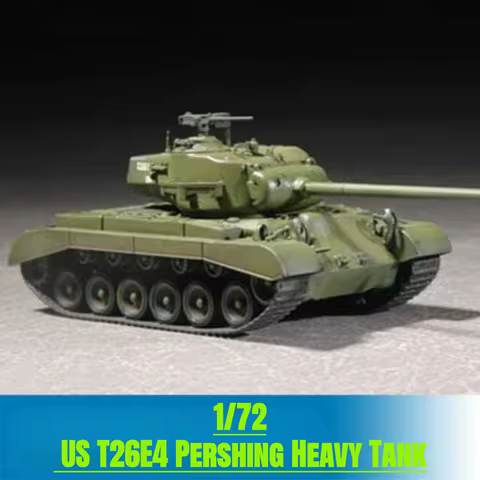 TRUMPETER 1/72 US T26E4 Pershing Heavy Tank Plastic Assembly Puzzle Model