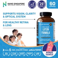 Lutein Eagle Eye Vision (60s) Max Lutein Strength - Bilberry + Grape Seed + Lycopene for Eye Health