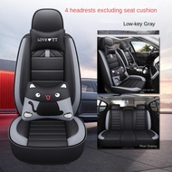 Car Seat Cover 5-seater Isuzu Dmax Mux Ertiga Apv Ignis Edition (complete Set) Seat Cover Front And Rear Full Surround Sarung Kusyen Kereta Low Back Headrest Cover Car Seat Cushion