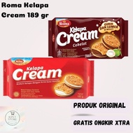 Roma Coconut Cream Biscuit Chocolate, Vanilla flavored Cream 189 gr