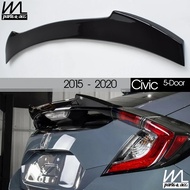 High Gloss Black Rear Wing Spoiler for Honda 10th Civic 5-Door Hatchback Fastback 2015 - 2020 FK4 FK