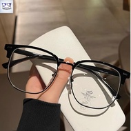 Myopia Glasses Blue Light Filter Glasses Prescription Glasses Half Frame Glasses Large Frame Glasses