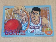 硬閃 90%新(邊位有傷) 赤木剛憲 Amada Slam Dunk TV Animation PP Part 1 Cards No 3 男兒當入樽 閃卡 咭 日版