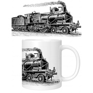 Steam Train Lovers Ceramic Mug Retro Decoration Heat-Resistant Breakfast Tea Cup Coffee Cup Boy Gift
