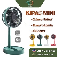 XM66 Kipas Mini USB Portable Fan Mini Fan Rechargeable Adjustable Foldable Table Fan Home Office Desktop Fan