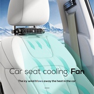 Portable Car Seat Fan for Front Rear Seat Passenge USB Powered Car Headrest Cooling Air Fan Adjustab