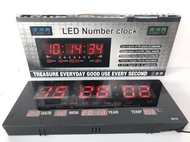 นาฬิกาดิจิตอล LED DIGITAL CLOCK แขวนผนัง รุ่น JH3615 (ตัวเลขสีแดง)