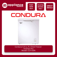 Condura CCF50DCi 5.0 cu. ft. Chest Freezer Inverter Pro