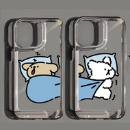 Iphone case bag funny sleeping puppy xsmax for iphone x xs 6 7 8 14 11 Plus Pro Max 12 13 xr Mini sd