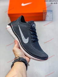 Nike Free Rn Flyknit 赤足5.0全新系列飛織透氣慢跑鞋黑白 碼數：36-45