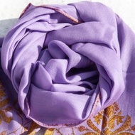 Pashmina 尼泊爾圍巾 情人節禮物克什米爾喀什米爾Cashmere/羊絨圍巾/純羊毛圍巾披巾/戒指絨披肩-刺繡花朵