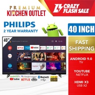 【Own Truck Delivery】Philips 40 Inch Android TV 40PFT6916 | Netflix TV AI voice control | Dolby Digital Plus | Youtube | Klang Valley only Philips TV Philips Smart TV