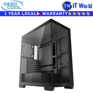 Deepcool Computer PC Case CG580 Single-Chamber Tempered Glass Black (R-CG580-BKNDA0-G-1) | itw