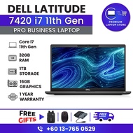 Dell Latitude 7420 | I7 11 GEN | 14" Inch Touchscreen | Business Laptop | 32GB RAM | 1TB SSD | 2 Yea