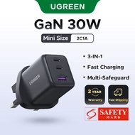 【Nexode】UGREEN 45W/30W/20W GaN Charger USB-C/USB-A 2/3 Ports Charger Nexode GaN Fast Charger USB-C P