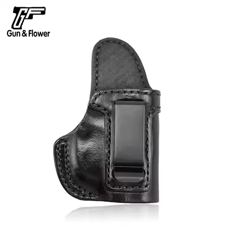 Gun&Flower Walther PPK Concealment Quick Draw Leather Pouch Case IWB Holster Carry Gun Holster