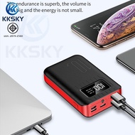 KKSKY MINI มินิ พาวเวอร์แบงค์ แบตเตอรี่สำรอง Original ของแท้ ต้นฉบับ Powerbank FAST Charging 10000mAh LED ท่องเที่ยว ออกงาน ไฟฉาย แบต