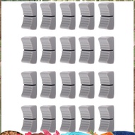 20Pcs 24mmx11mmx10mm Console Mixer Slider Fader Knobs Replacement for Potentiometer Gray Knob Black 